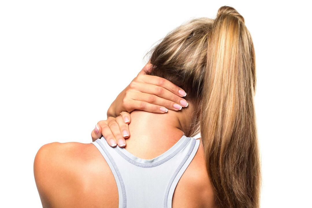 dolor de cuello debido a la osteocondrosis